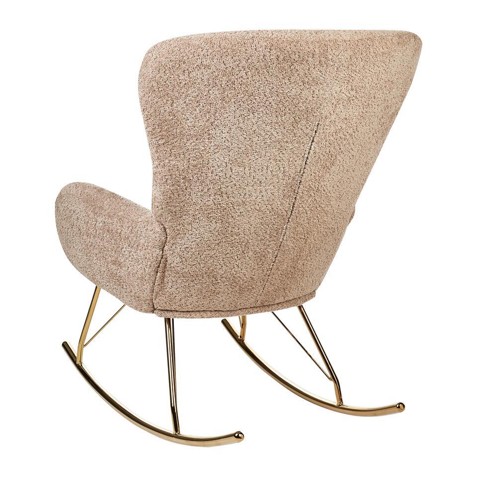  ANASET - Schommelstoel - Beige - Bouclé