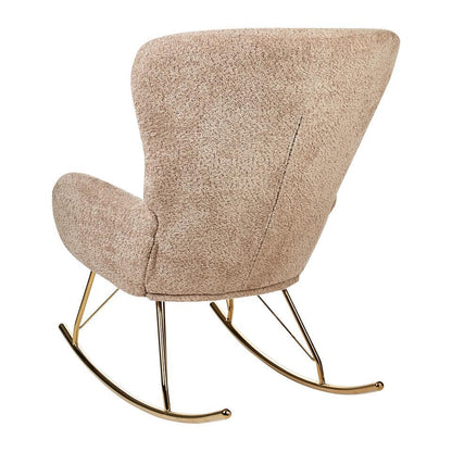  ANASET - Schommelstoel - Beige - Bouclé