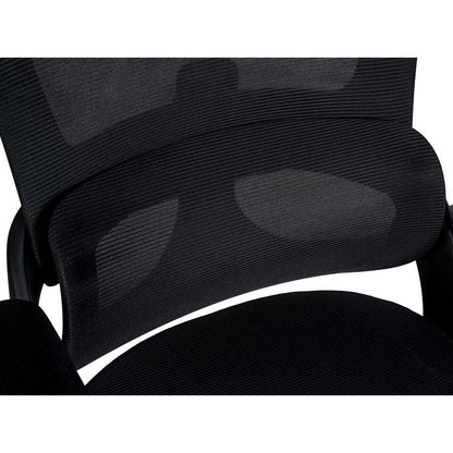  CLP Bureaustoel Garston Zwart Frame - Microfiber - Zwart