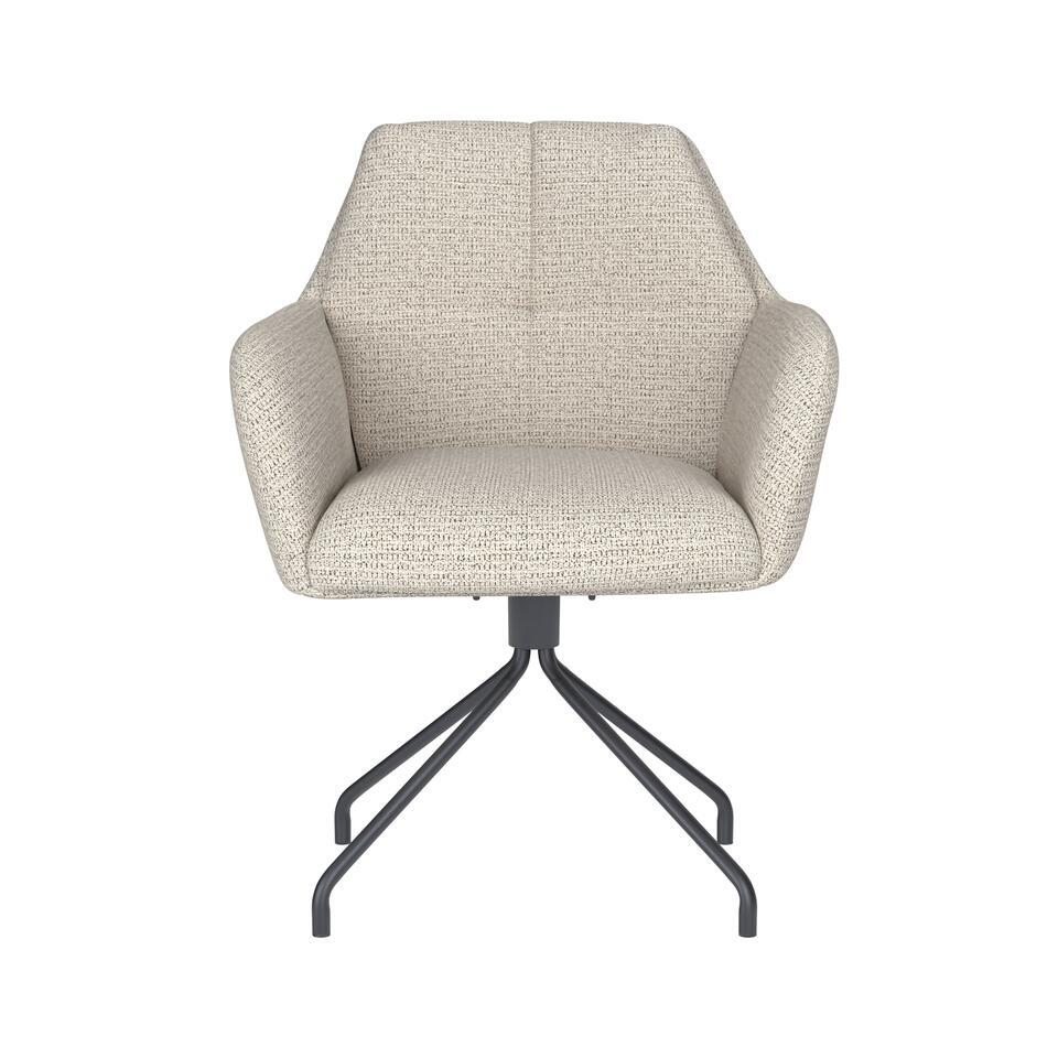  Housecraft Pete Eetkamerstoel Draaibaar Metaal Spider Off-White - Beige