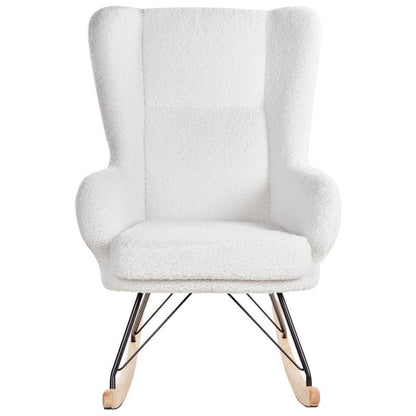  LUOMA - Schommelstoel - Off-white - Bouclé