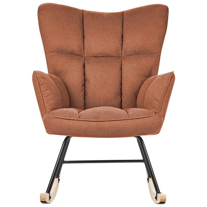 OULU - Schommelstoel - Bruin - Polyester