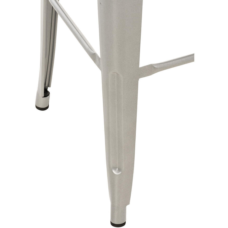  CLP Barkruk Mason Natura Frame - Metaal - Zilver