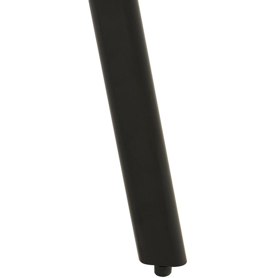  CLP Eetkamerstoel Antigo Zwart Frame - Fluweel - Bruin