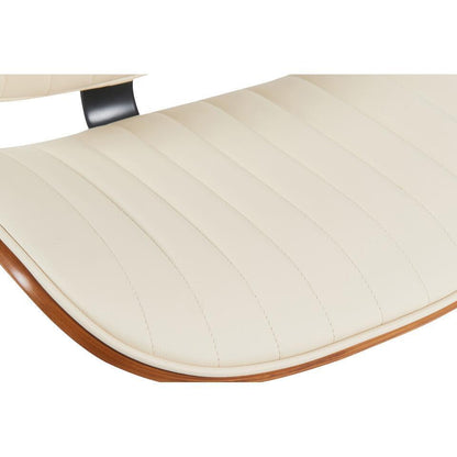  CLP Set Van 2 Barkruk Clawson Zwart Frame - Kunstleer - Walnoot/creme