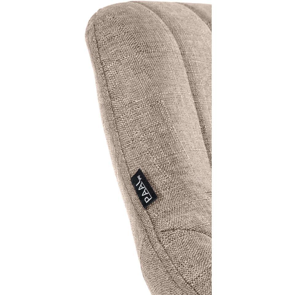  CLP Barkruk Milet Zwart Frame - Stof - Taupe