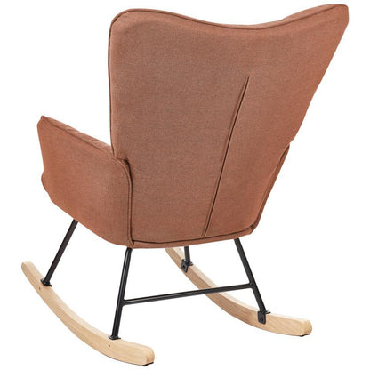 OULU - Schommelstoel - Bruin - Polyester