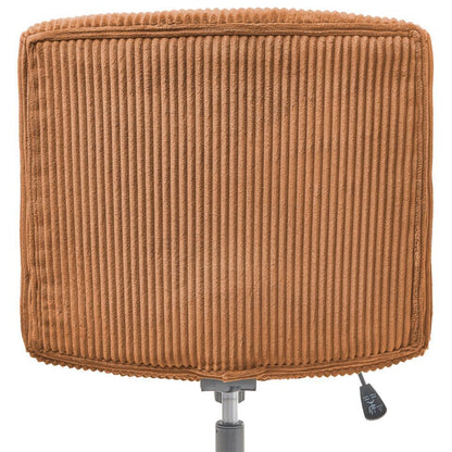  GEDDES - Bureaustoel - Goudbruin - Corduroy