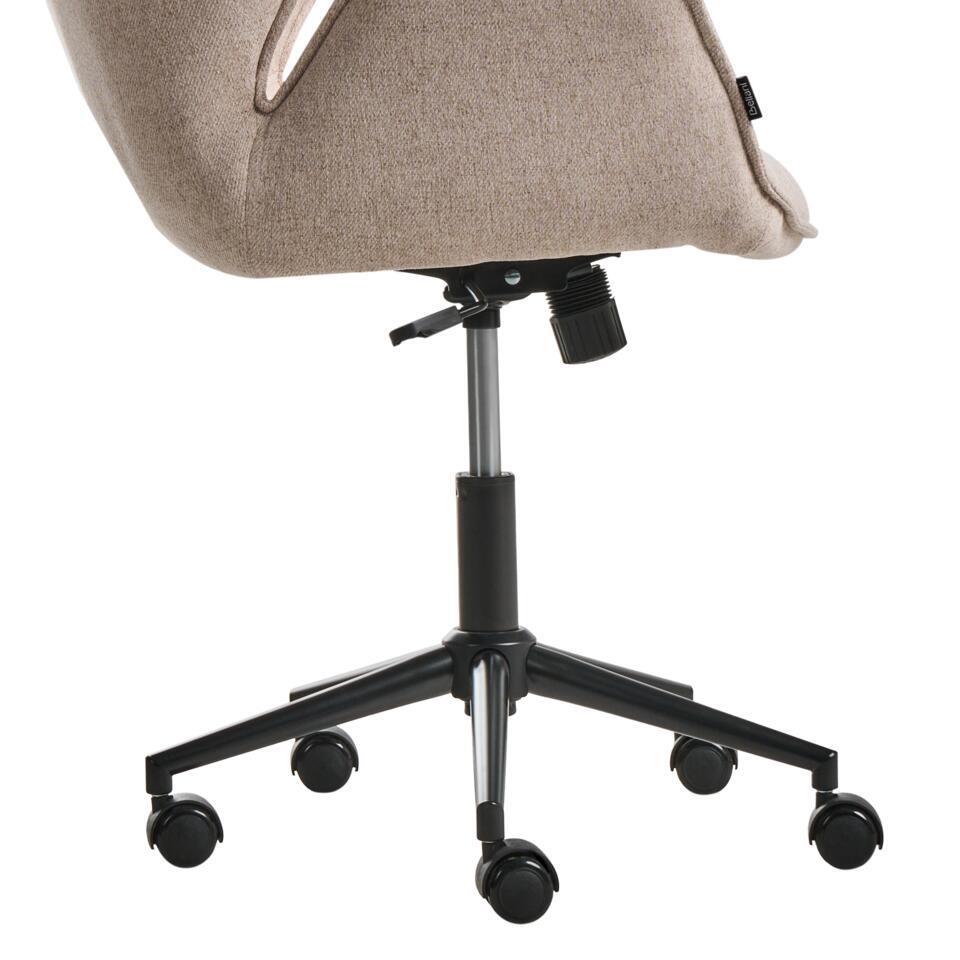  BELMAR - Bureaustoel - Taupe - Polyester