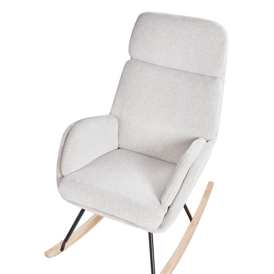  KVELIA - Schommelstoel - Wit - Polyester