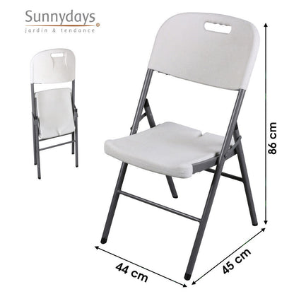 Merkloos Sunnydays Klapstoel - Met Pvc Zitting - 44 X 45 X 86 Cm - Metaal