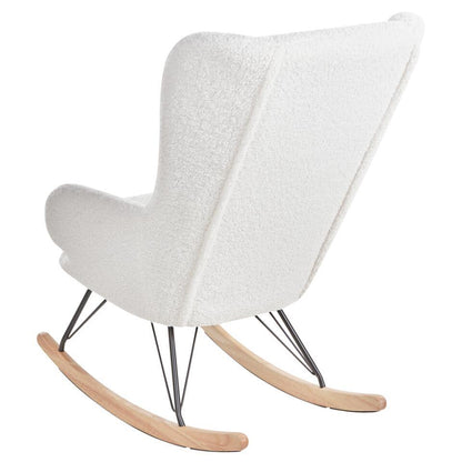  LUOMA - Schommelstoel - Off-white - Bouclé