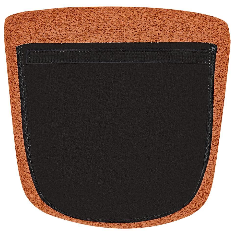  ANASET - Schommelstoel - Oranje - Bouclé