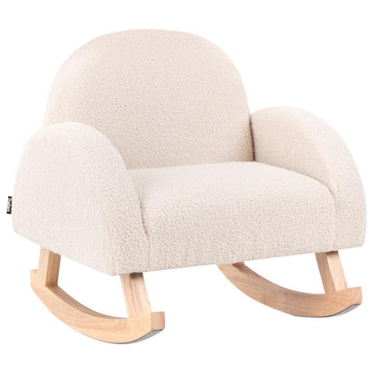  HUG - Schommelstoel Voor Kinderen - Lichtbeige - Bouclé