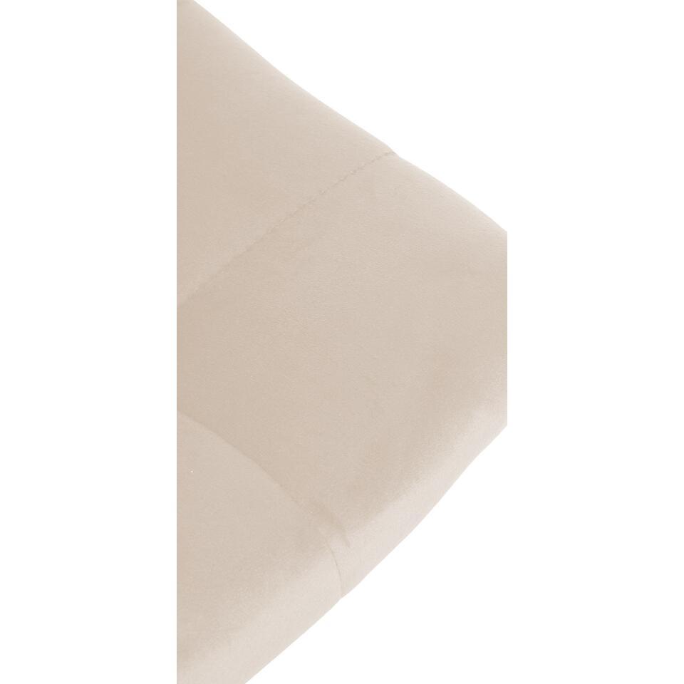  CLP Set Van 2 Barkruk Jerry Zwart Frame - Fluweel - Creme