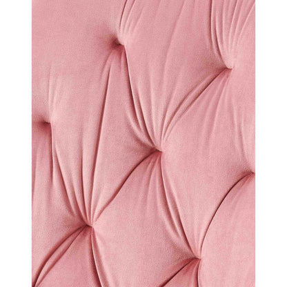 CLP Set Van 2 Eetkamerstoel Wallace Zwart Frame - Fluweel - Roze