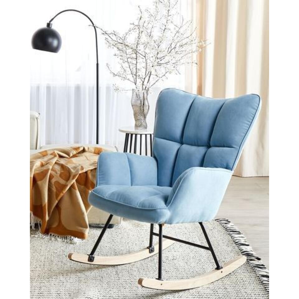  OULU - Schommelstoel - Blauw - Polyester