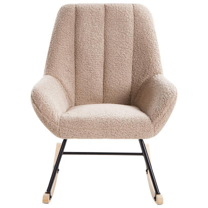  KINNO - Schommelstoel - Beige - Bouclé