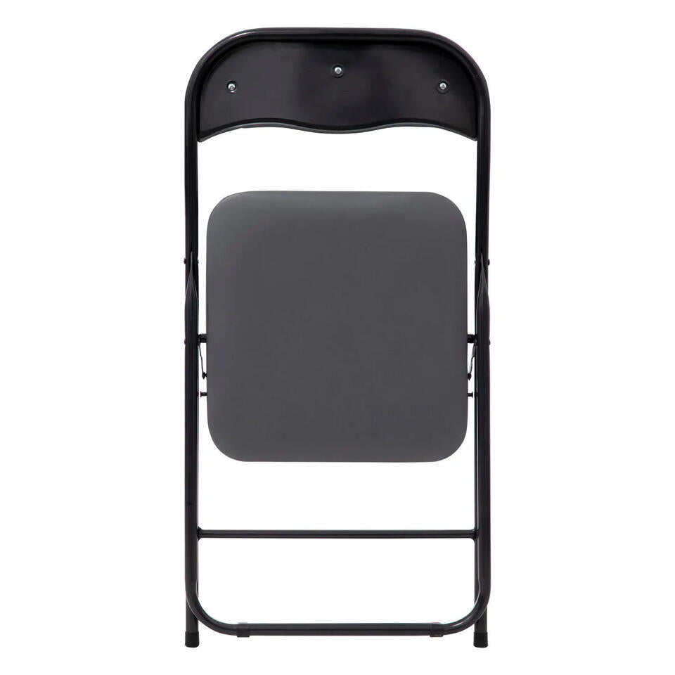  5Five Klapstoel Met Pvc Zitting - Grijs - 44 X 48 X 79 Cm