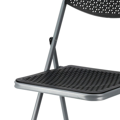  Home & Styling Klapstoel Voor Buiten/binnen - Zwart - 48 X 82 Cm
