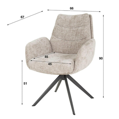  Fraaai - Zac Armstoel Lounge - Rich Zand