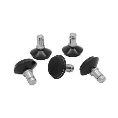  Bureaustoel Glijders Set - Zwart - Diameter 3,5cm