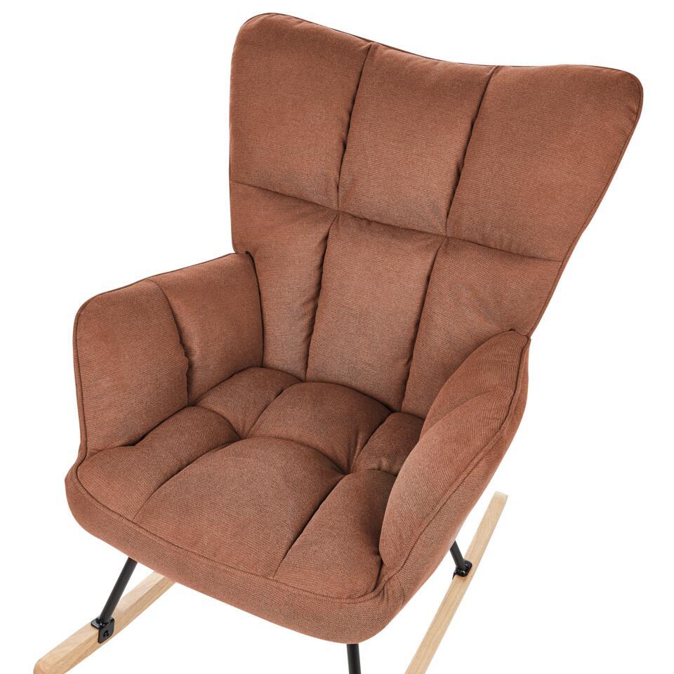  OULU - Schommelstoel - Bruin - Polyester