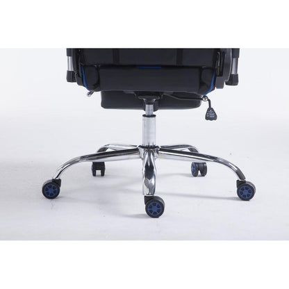  CLP Bureaustoel Limit Zwart Frame - Kunstleer - Zwart/blauw