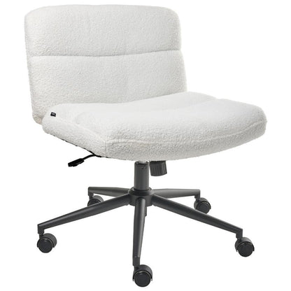  CATLIN - Bureaustoel - Wit - Bouclé