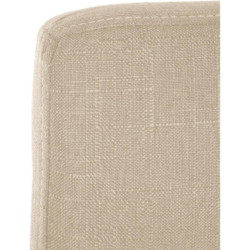  CLP Barkruk Freeport Zwart Frame - Stof - Creme