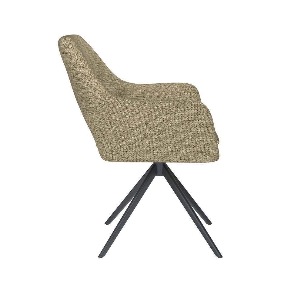  Housecraft Mos Eetkamerstoel Draaibaar Metaal Pistache Groen