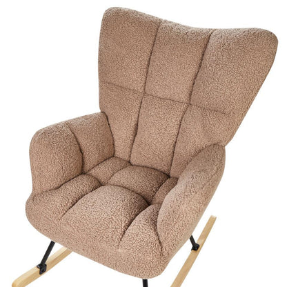  OULU - Schommelstoel - Zandbeige - Bouclé