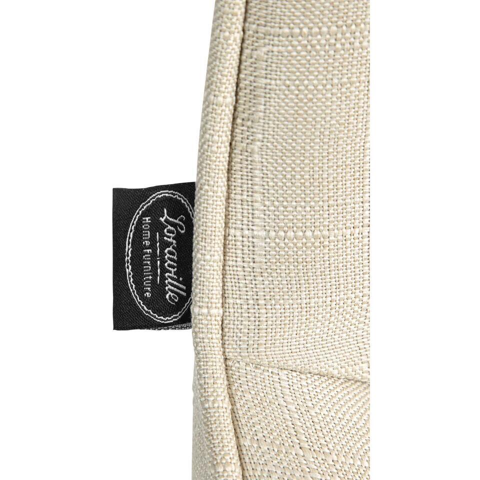  CLP Set Van 2 Barkruk Vonore Zwart Frame - Stof - Creme