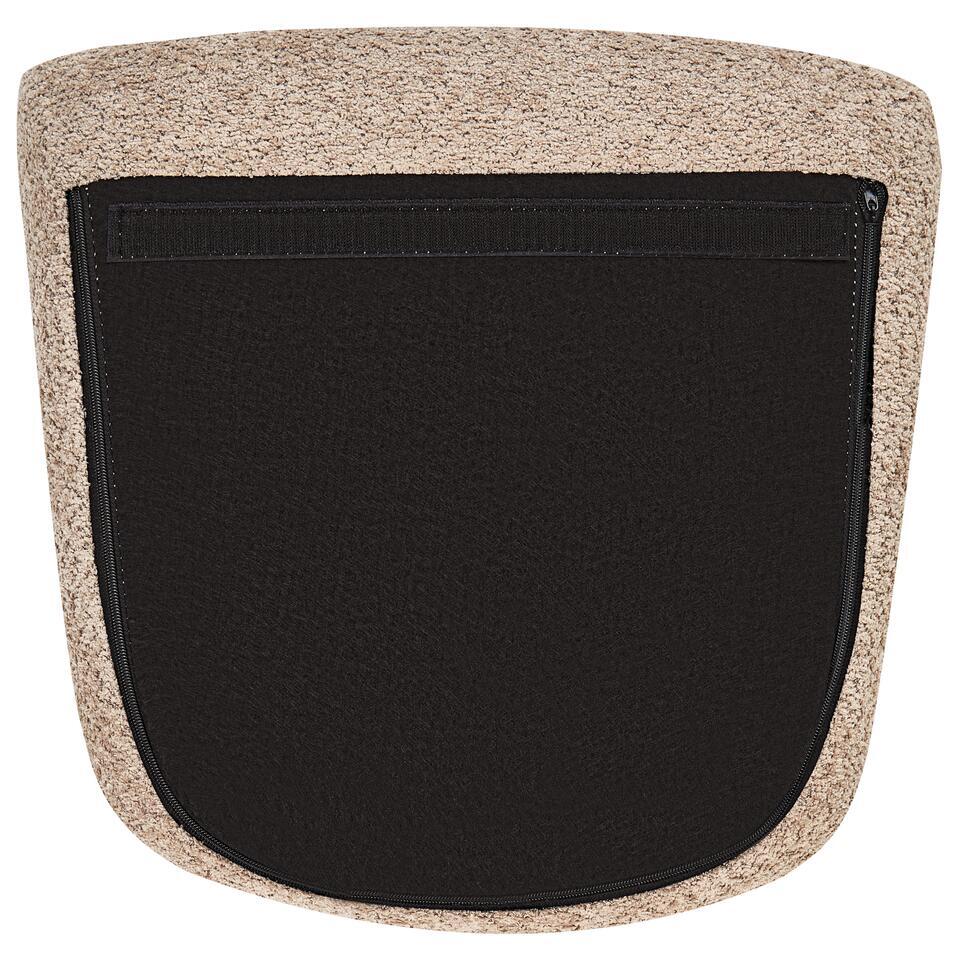  ANASET - Schommelstoel - Beige - Bouclé