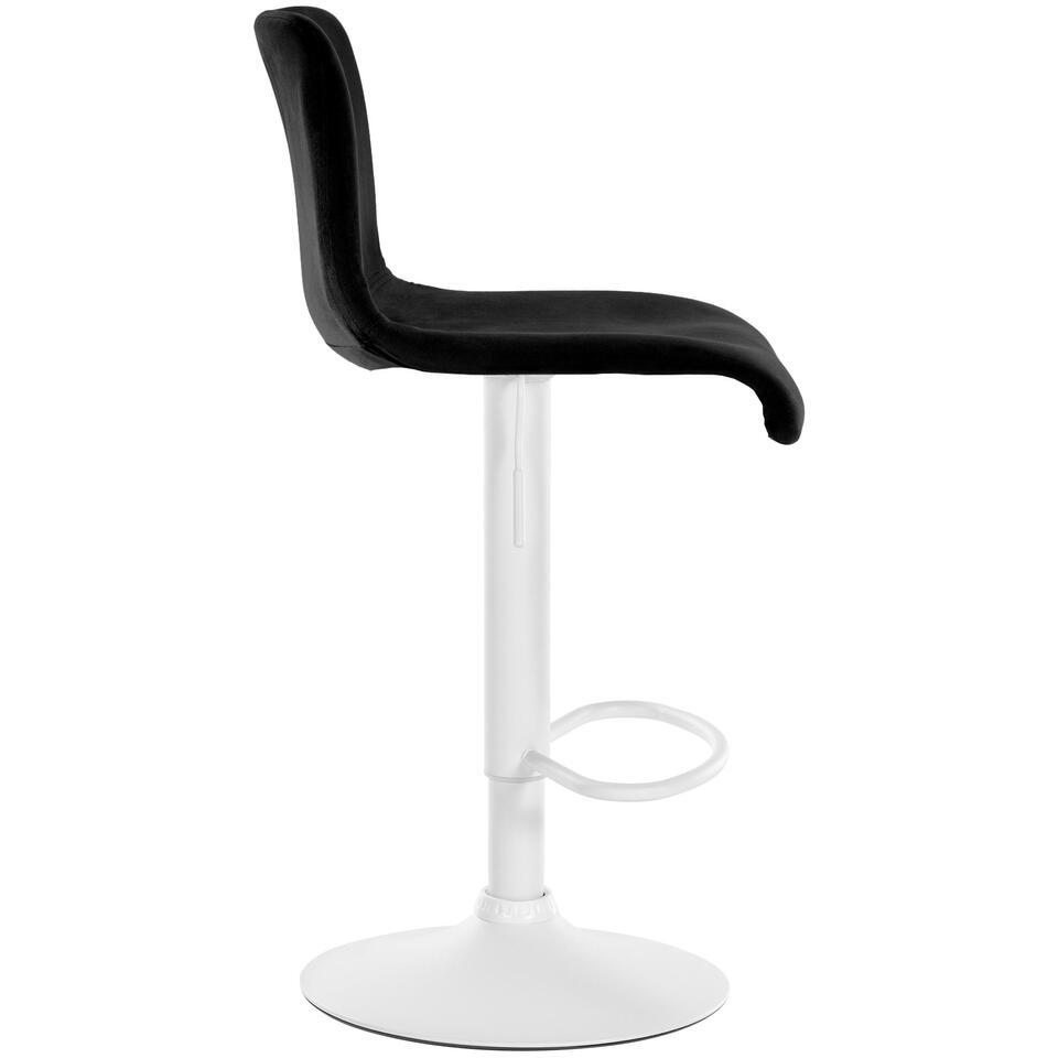  CLP Barkruk Hover Fluweel - Zwart