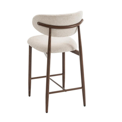  Furnihaus - Barkrukken Set Van 2 - Celia - Beige Walnoot