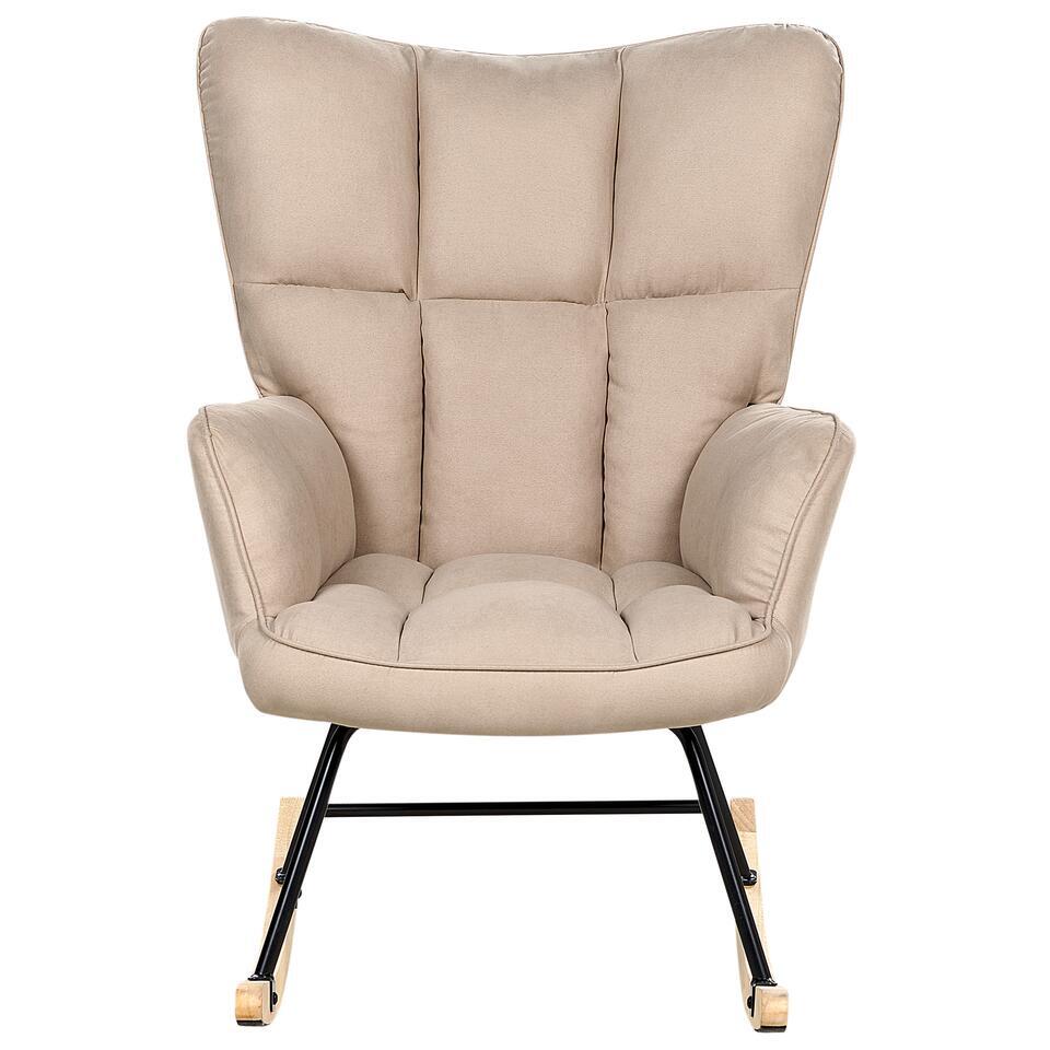  OULU - Schommelstoel - Beige - Polyester