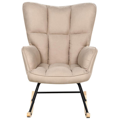  OULU - Schommelstoel - Beige - Polyester