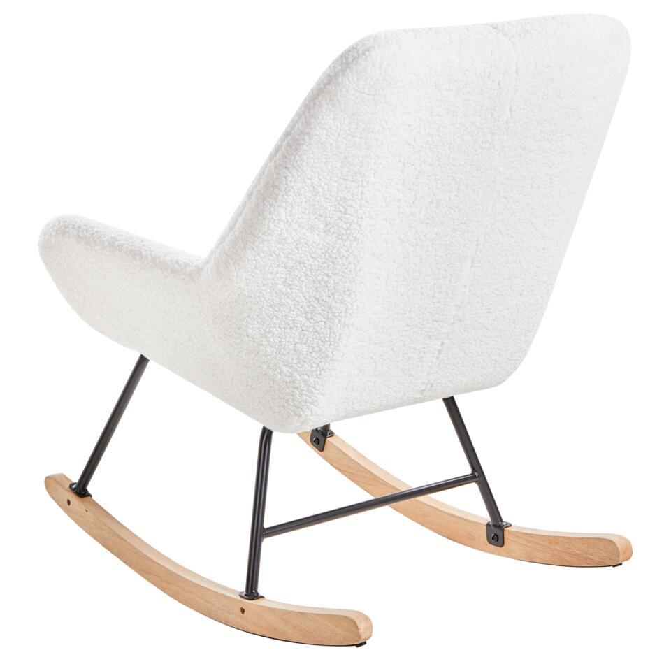  KINNO - Schommelstoel - Off-white - Bouclé