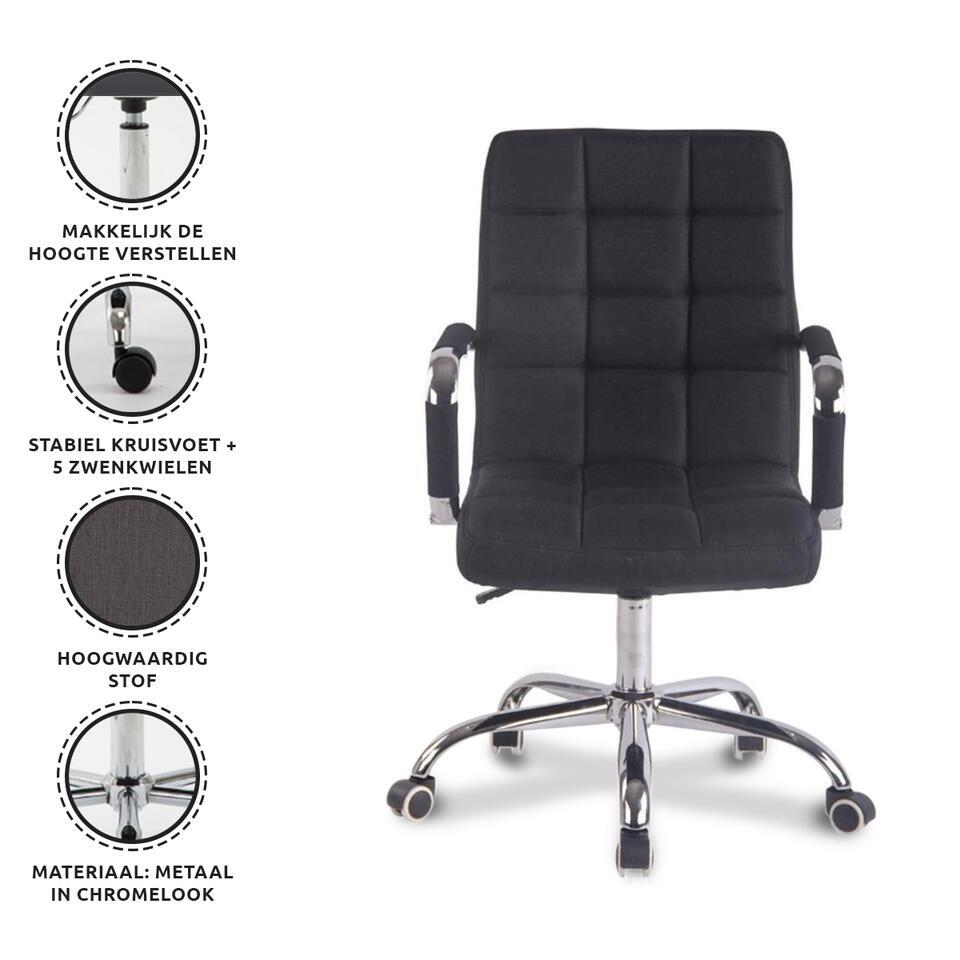  Xairo Verona - Bureaustoel - Stof - Zwart