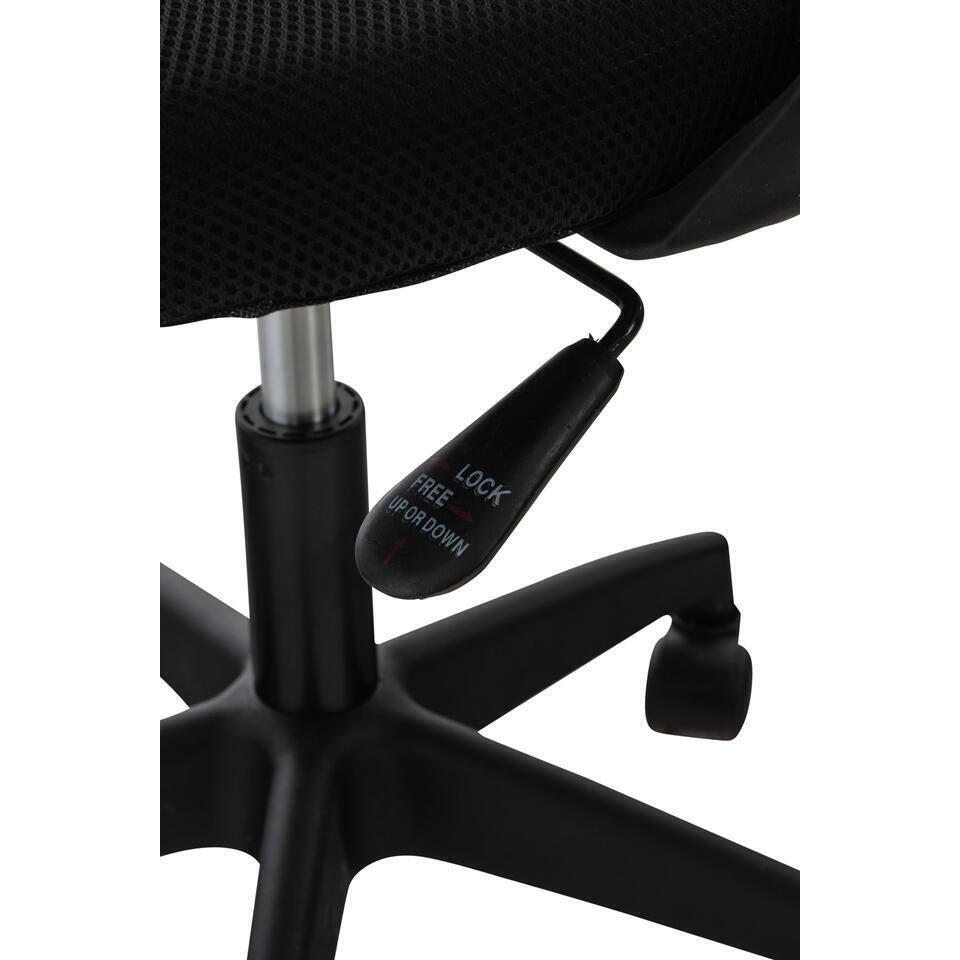  CLP Bureaustoel Auburn Zwart Frame - Microfiber - Purper