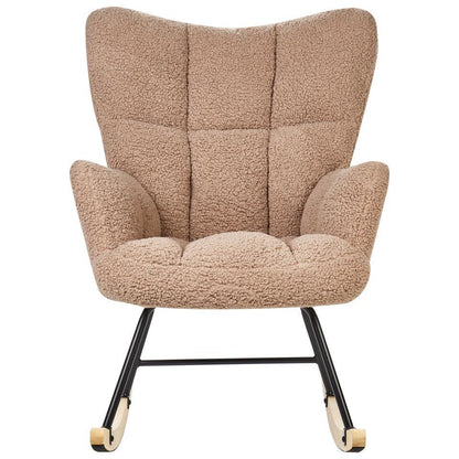  OULU - Schommelstoel - Zandbeige - Bouclé