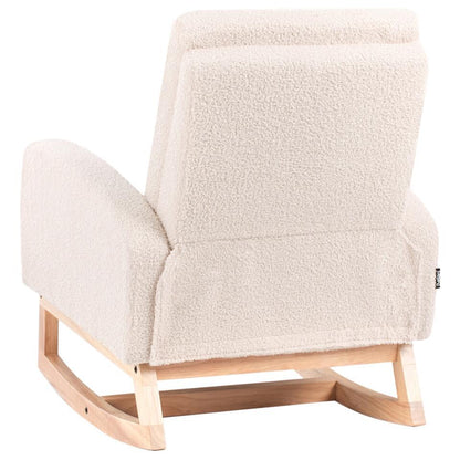  NORBY - Schommelstoel Voor Kinderen - Lichtbeige - Bouclé