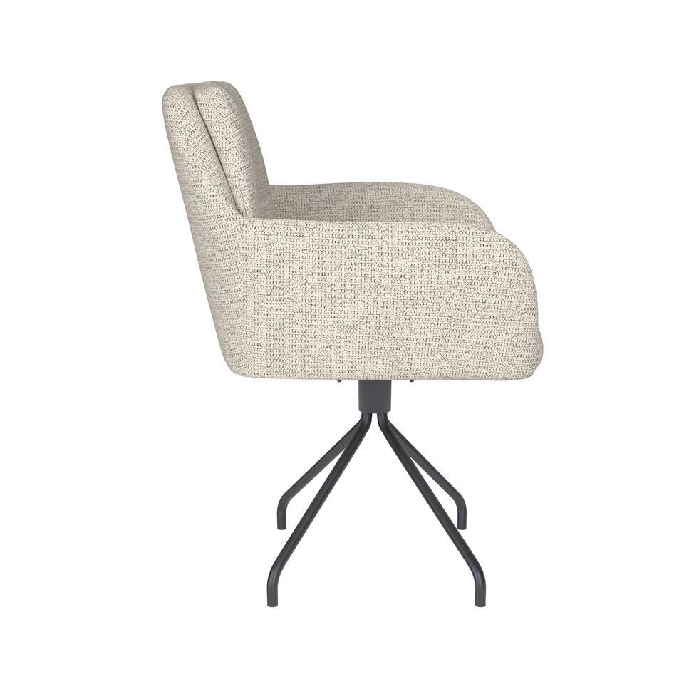  Housecraft Pete Eetkamerstoel Draaibaar Metaal Spider Off-White - Beige