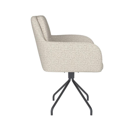  Housecraft Pete Eetkamerstoel Draaibaar Metaal Spider Off-White - Beige