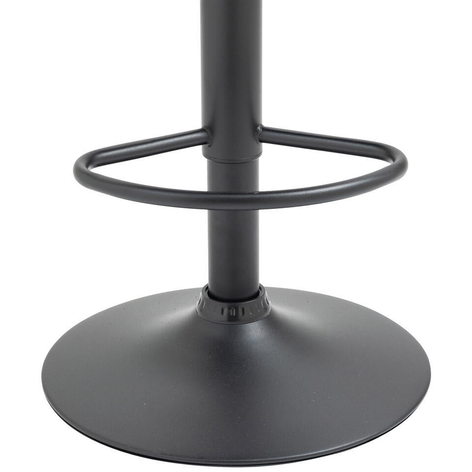  CLP Set Van 2 Barkruk Braga Zwart Frame - Fluweel - Zwart