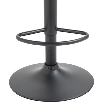  CLP Set Van 2 Barkruk Braga Zwart Frame - Fluweel - Zwart