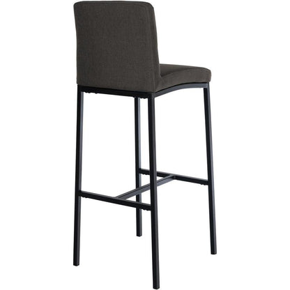  CLP Set Van 2 Barkruk Freeport Zwart Frame - Stof - Donkergrijs
