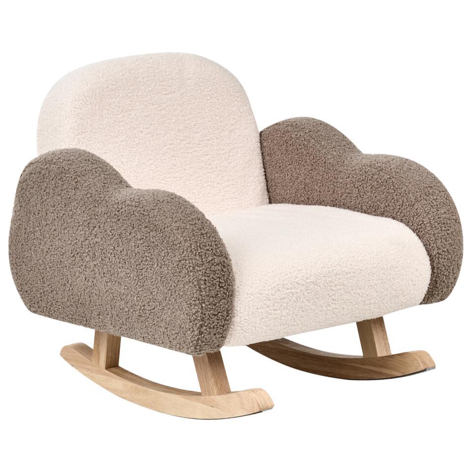  SKARE - Schommelstoel Voor Kinderen - Beige - Bouclé