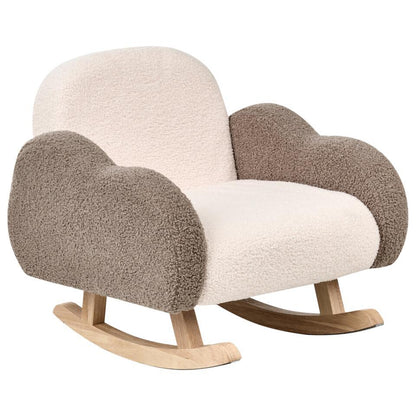  SKARE - Schommelstoel Voor Kinderen - Beige - Bouclé